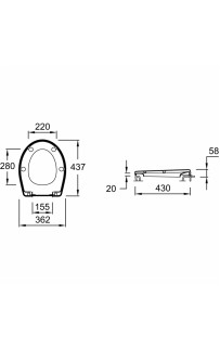 купить Сиденье для унитаза Jacob Delafon Patio E4267-00 Белое в EV-SAN.RU