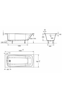 купить Акриловая ванна Jacob Delafon Patio 150x70 E6810RU-01 без гидромассажа в EV-SAN.RU