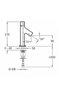 купить Смеситель для раковины Jacob Delafon Talan E10378RU-CP Хром в EV-SAN.RU