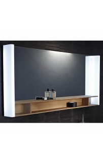 купить Зеркало Jacob Delafon Terrace 150 EB1184-NF с подсветкой Белое Древесное с сенсорным выключателем в EV-SAN.RU