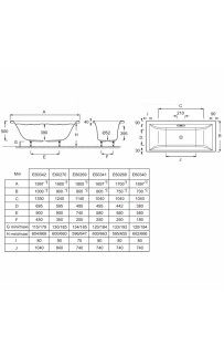 купить Акриловая ванна Jacob Delafon Evok 200х100 E60342-00 без гидромассажа в EV-SAN.RU