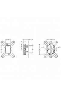 купить Скрытая часть для смесителя Jacob Delafon Modulo 98699D-NF G 1/2 в EV-SAN.RU