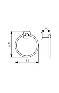 купить Кольцо для полотенец Kaiser KH-1701 Хром в EV-SAN.RU