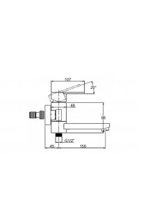 Смеситель для ванны Kaiser Sonat 34022L Хром