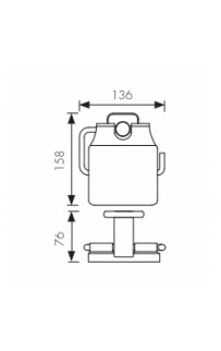 купить Держатель туалетной бумаги Kaiser KH-1700 с крышкой Хром в EV-SAN.RU