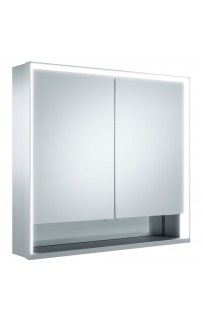 купить Зеркальный шкаф Keuco Royal Lumos 80 14302 171301 с подсветкой Серебрянный в EV-SAN.RU
