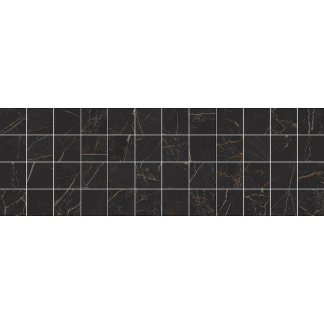 купить Керамический декор Laparet Royal мозаичный чёрный MM60074 20х60 см в EV-SAN.RU