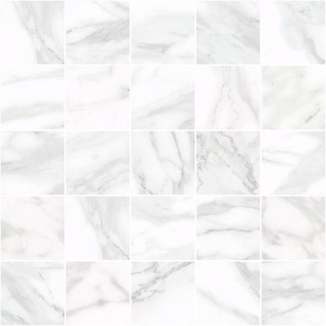 купить Керамический декор Laparet Olimpus мозаичный белый MM34037 25х25 см в EV-SAN.RU
