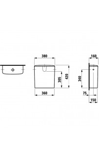 Бачок для унитаза Laufen Palace 8.2870.2.000.872.1 Белый