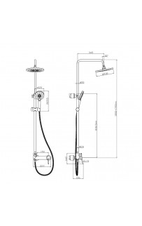 купить Душевая система Lemark Minima LM3862C Хром в EV-SAN.RU