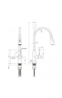 купить Смеситель для кухни Lemark Expert LM5082S-White Хром матовый Белый в EV-SAN.RU