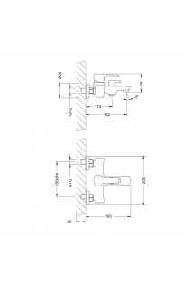 купить Смеситель для ванны Lemark Evitta LM0514C Хром в EV-SAN.RU