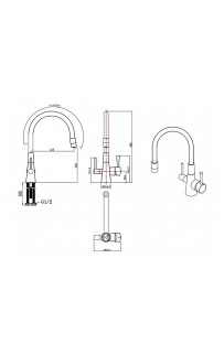 купить Смеситель для кухни Lemark Comfort LM3075GM Графит в EV-SAN.RU