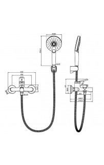 купить Смеситель для ванны Lemark Minima LM3814C Хром в EV-SAN.RU