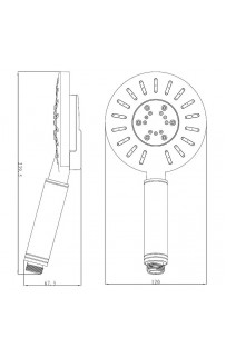 купить Ручной душ Lemark LM0713C Хром в EV-SAN.RU