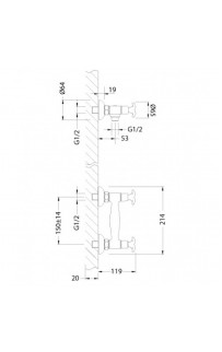 купить Смеситель для душа Lemark Flora LM0103C Хром в EV-SAN.RU