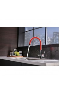 купить Смеситель для кухни Lemark Comfort LM3075C-Red Хром Красный в EV-SAN.RU