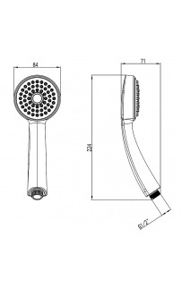 купить Ручной душ Lemark LM8010C Хром в EV-SAN.RU