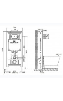 купить Инсталляция Oli 80 300572 для унитаза без клавиши смыва в EV-SAN.RU