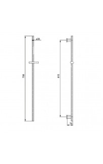 купить Душевая штанга Paini Siena 124P33 Хром в EV-SAN.RU