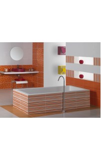 Керамический декор Pamesa Ceramica Agatha 1 Lineas Naranja 25х50 см