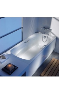 купить Стальная ванна Roca Swing 180x80 2200E0000 с отверстиями для ручек с антискользящим покрытием в EV-SAN.RU