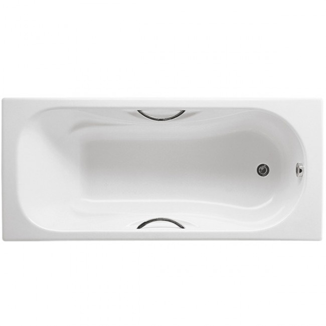 купить Чугунная ванна Roca Malibu 160x75 2310G000R с отверстиями для ручек с противоскользящим покрытием в EV-SAN.RU