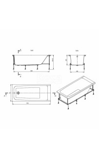 купить Акриловая ванна Roca Elba 170x75 248507000 без гидромассажа в EV-SAN.RU