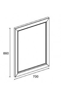 купить Зеркало Roca America Evolution W 70 ZRU9302958 Дуб темный в EV-SAN.RU