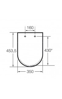 купить Сиденье для унитаза Roca The Gap 801472004 Белое с микролифтом в EV-SAN.RU