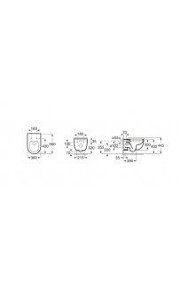 купить Унитаз Roca Meridian rimless 34624L000 подвесной без сиденья в EV-SAN.RU