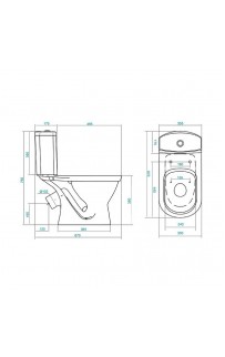 купить Унитаз Santek Алькор  1.WH30.2.196 с бачком и сиденьем в EV-SAN.RU