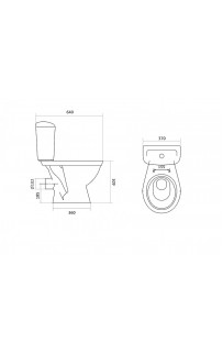 купить Унитаз Santek Паллада 1.WH30.2.371 с бачком и сиденьем в EV-SAN.RU