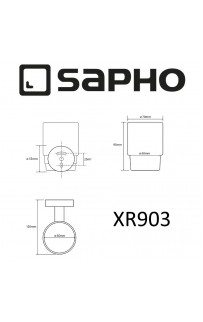 купить Стакан для зубных щеток Sapho X-round XR903 Хром в EV-SAN.RU