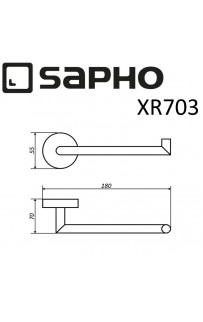 купить Держатель туалетной бумаги Sapho X-round XR703 Хром в EV-SAN.RU