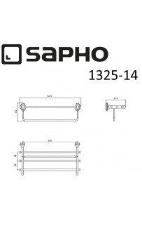 купить Полка для полотенец Sapho Astor 1325-14 Хром в EV-SAN.RU