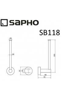 купить Держатель запасного рулона Sapho Samba SB118 Хром в EV-SAN.RU