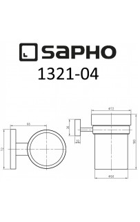 купить Стакан для зубных щеток Sapho Olymp 1321-04 Хром в EV-SAN.RU