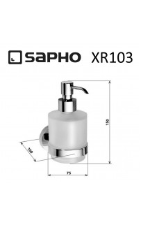 купить Дозатор для жидкого мыла Sapho X-round XR103 Хром в EV-SAN.RU