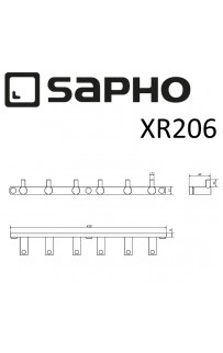 купить Вешалка для полотенец Sapho X-round XR206 Хром в EV-SAN.RU