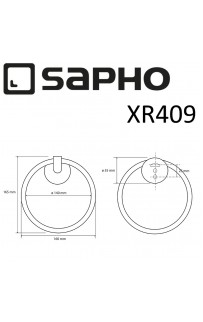 купить Кольцо для полотенец Sapho X-round XR409 Хром в EV-SAN.RU