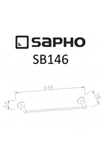 купить Полотенцедержатель Sapho Samba SB146 Хром в EV-SAN.RU