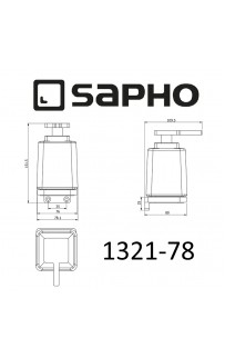 купить Дозатор для жидкого мыла Sapho Olymp 1321-78 Хром в EV-SAN.RU