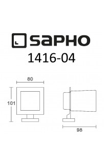 купить Стакан для зубных щеток Sapho Apollo 1416-04 Хром в EV-SAN.RU