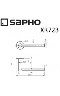 купить Держатель туалетной бумаги Sapho X-round XR723 Хром в EV-SAN.RU