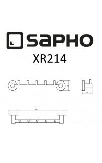 купить Вешалка для полотенец Sapho X-round XR214 Хром в EV-SAN.RU