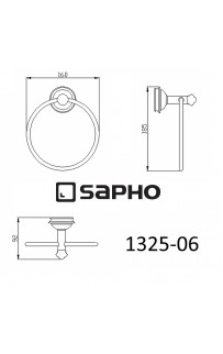 купить Кольцо для полотенец Sapho Astor 1325-06 Хром в EV-SAN.RU