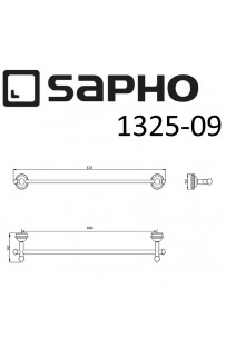 купить Полотенцедержатель Sapho Astor 1325-09 Хром в EV-SAN.RU