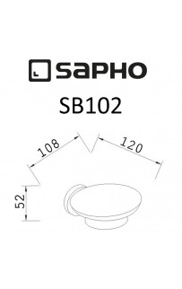 купить Мыльница Sapho Samba SB102 Хром в EV-SAN.RU