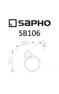 купить Кольцо для полотенец Sapho Samba SB106 Хром в EV-SAN.RU